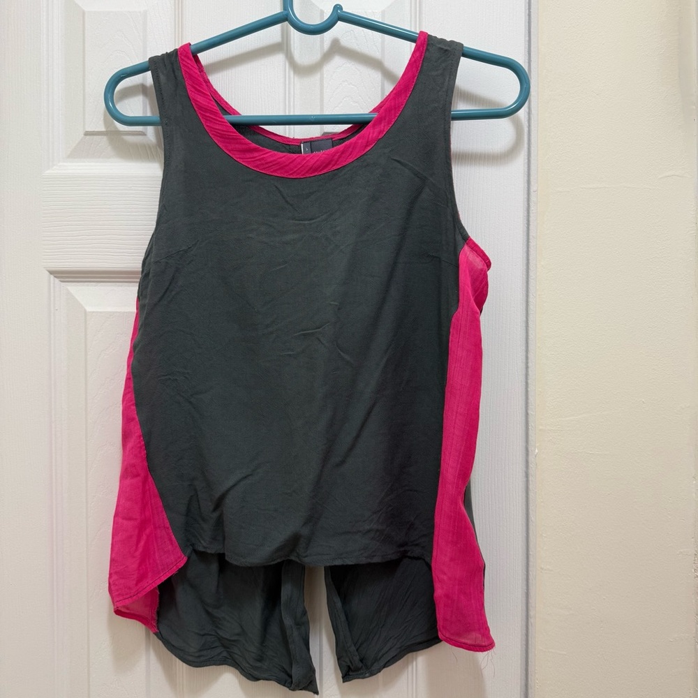 Sparkle & Fade Anthropologie Women Open back Summer tank top airy size S